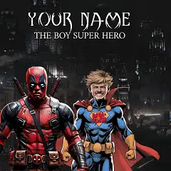 faceswapbada super hero boy Template